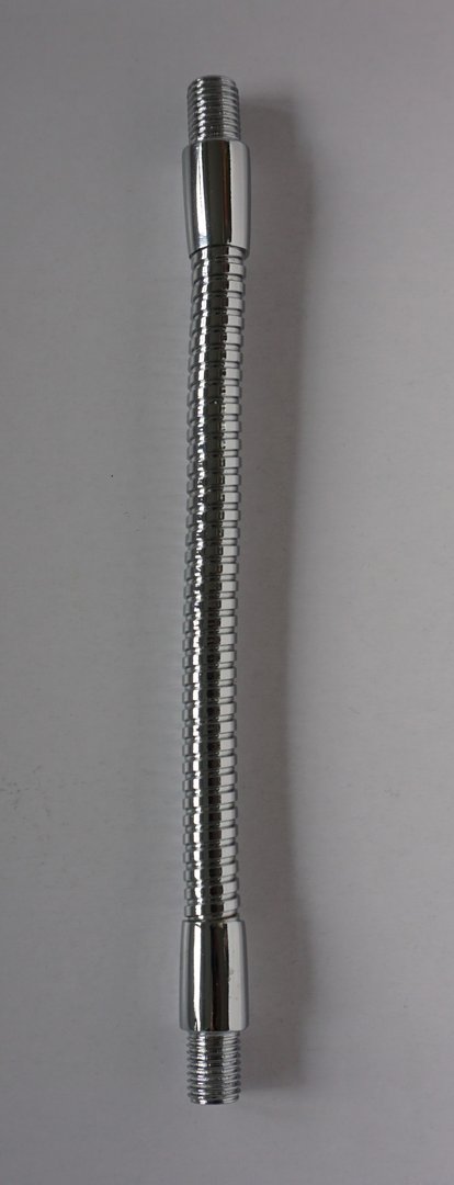 Schwanenhals in Stahl- Chrom Ausführung, Gewinde M8x0,75 von 150 bis 200mm